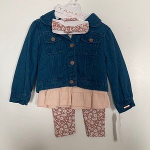Tahiri Girls outfit with Jean jacket